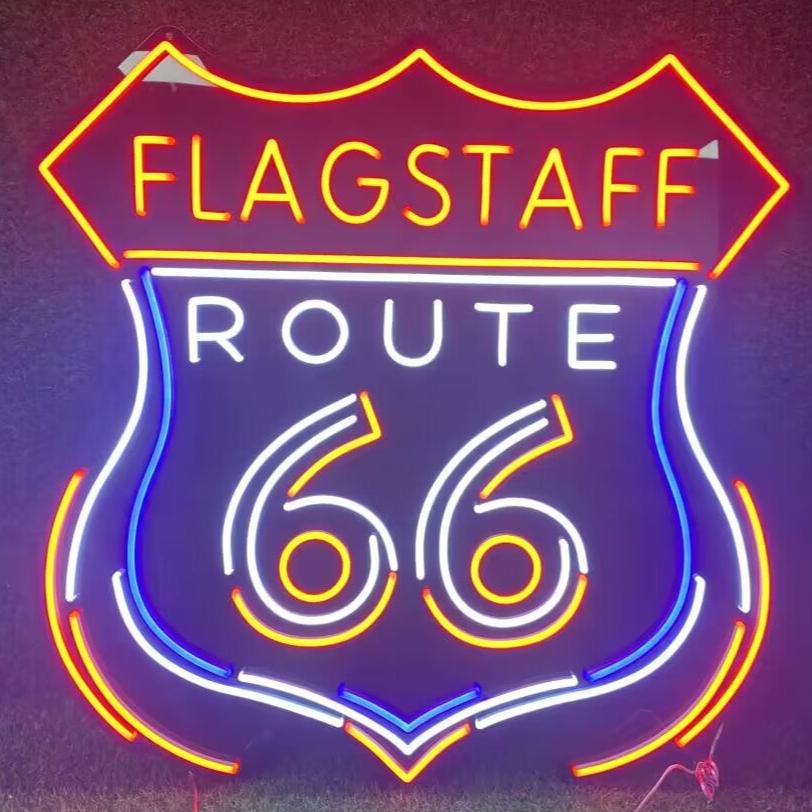 Historic Route 66 Neon Sign