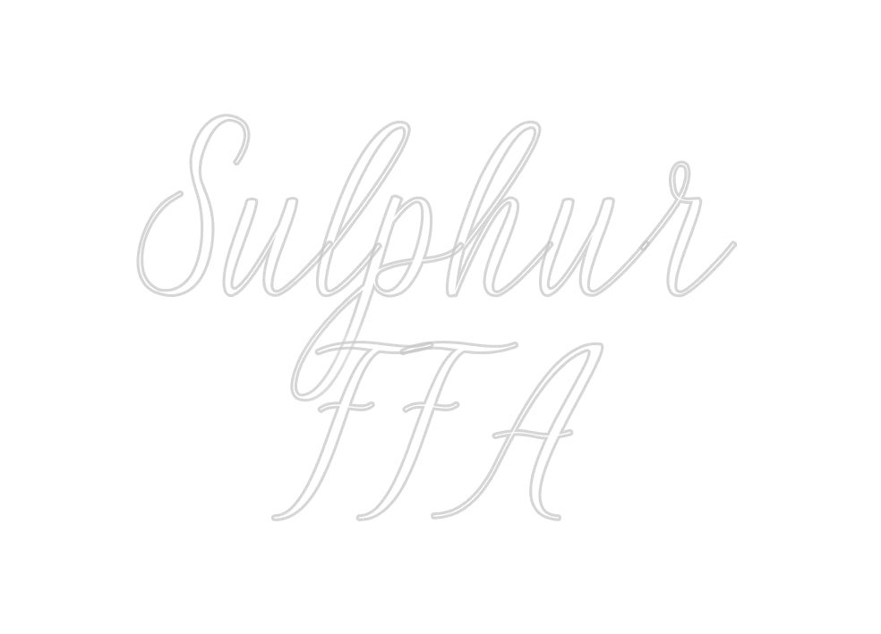 Custom Neon: Sulphur
FFA