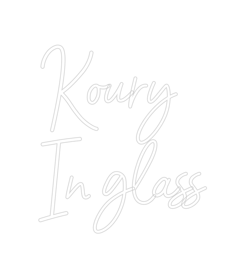 Custom Neon: Koury 
In gl...