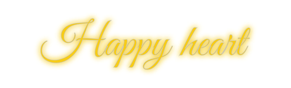Custom Neon: Happy heart