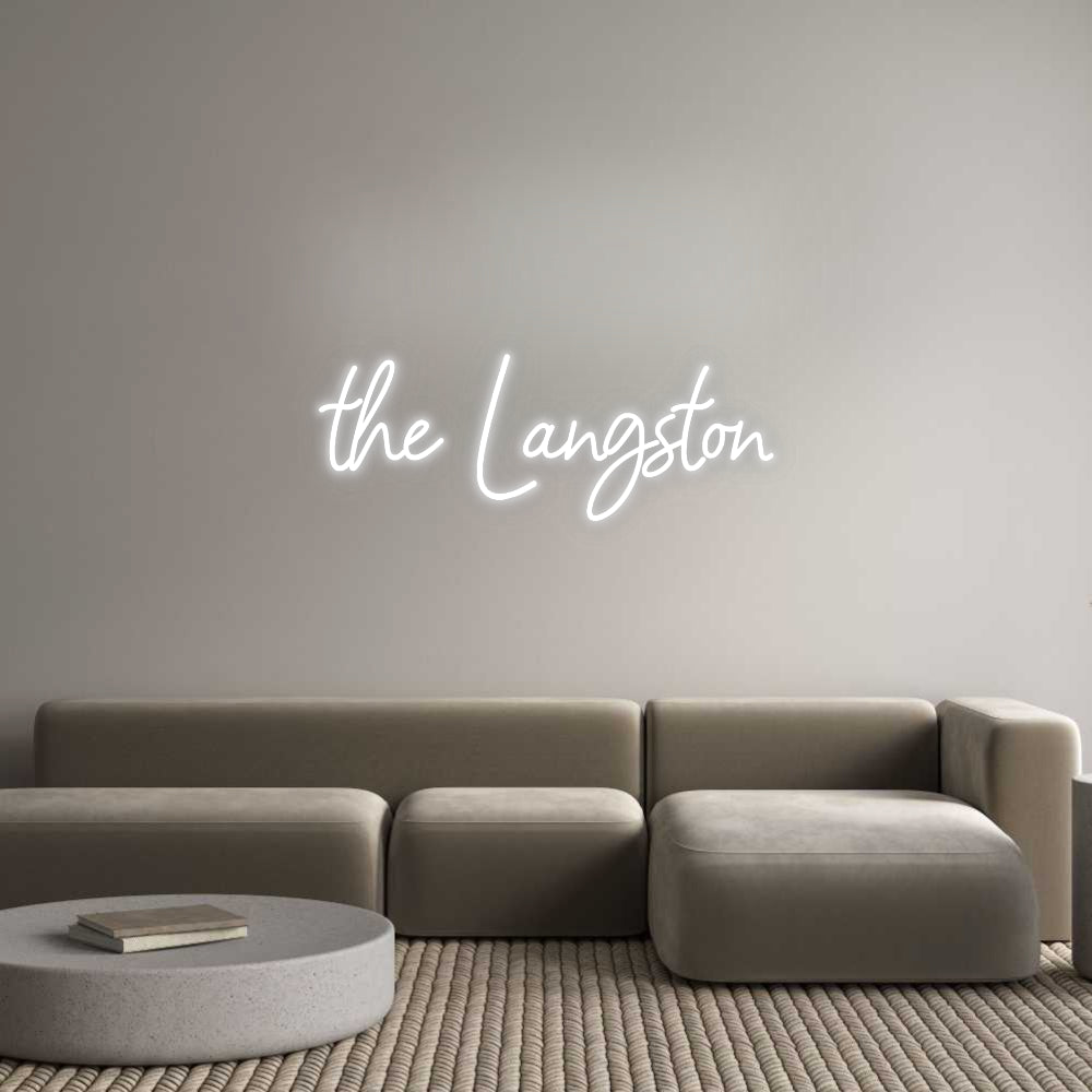 Custom Neon: the Langston