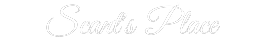 Custom Neon: Scant's Place