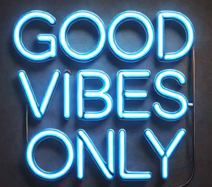 Good Vibes Only Neon Sign