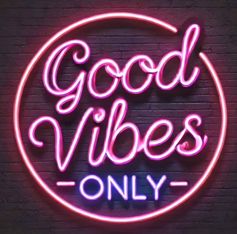 Good Vibes Only Neon Sign