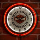 Harley Davidson Neon Clock