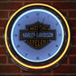 Harley Davidson Neon Clock
