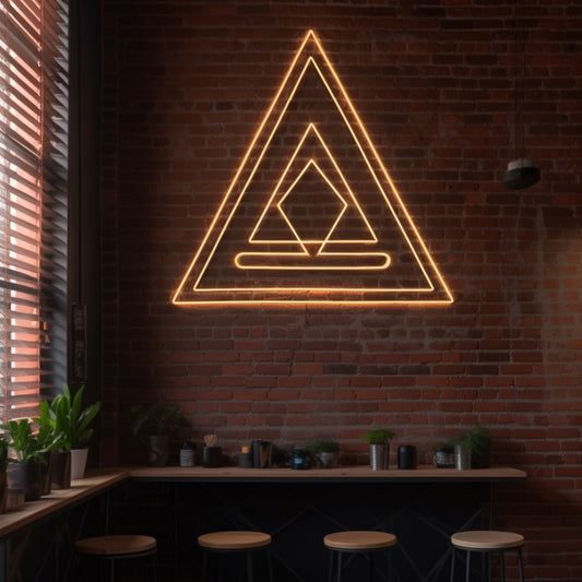 Higher Purpose Geometric Neon Sign