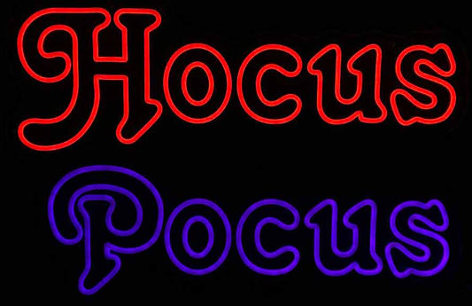 hocus pocus neon sign