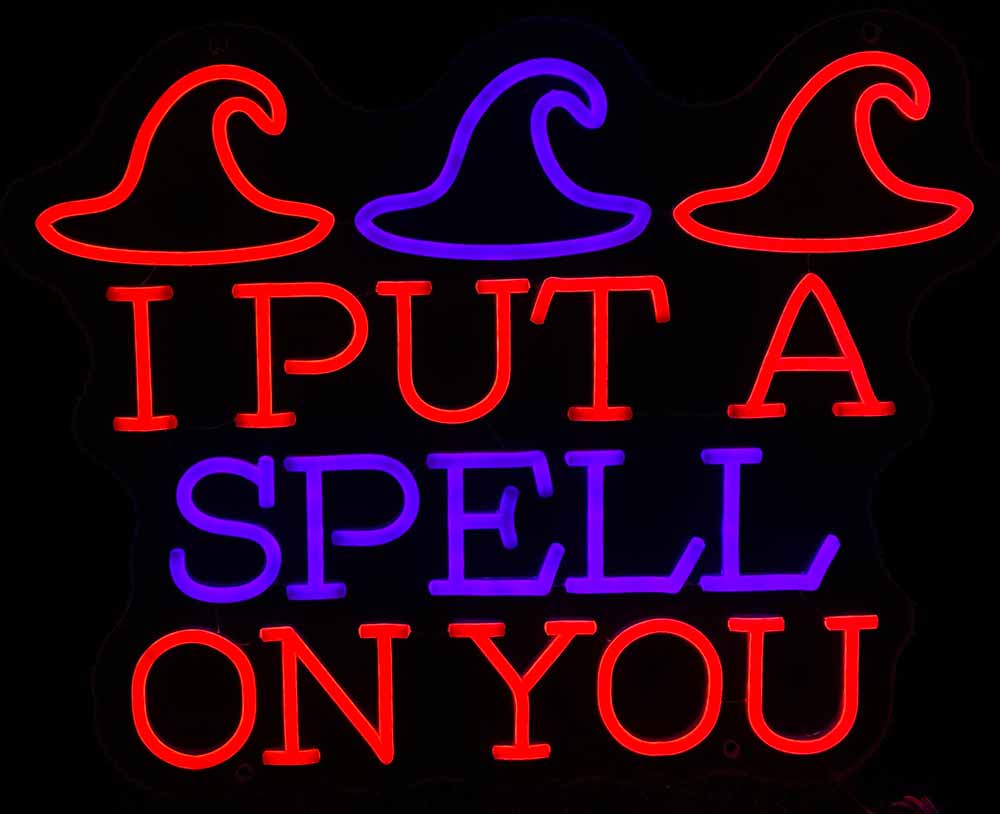 I put a spell on you Halloween neon sign