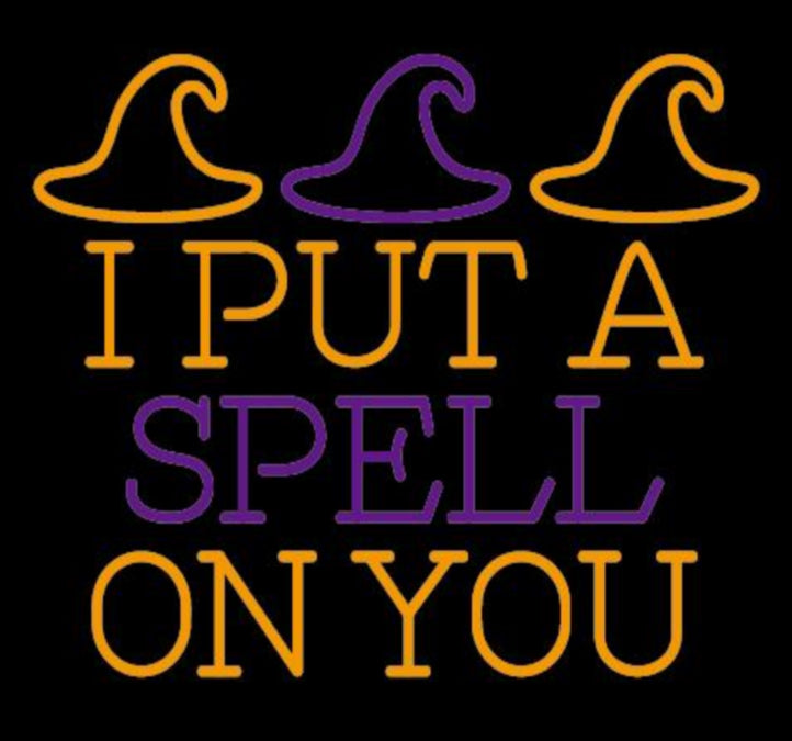 I put a spell on you neon sign