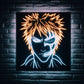 two faces ichigo kurosaki bleach neon sign