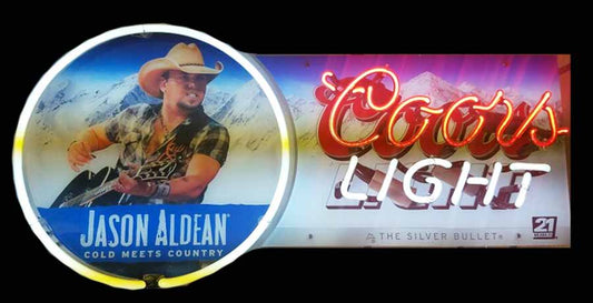 Jason Aldean Coors Light Neon Sign