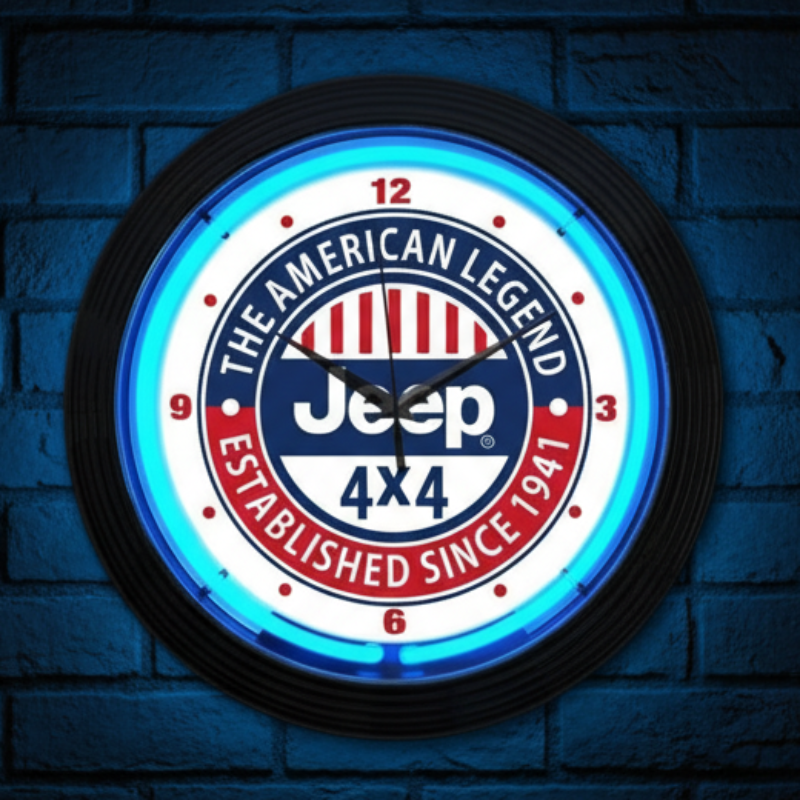 Jeep Neon Wall Clock
