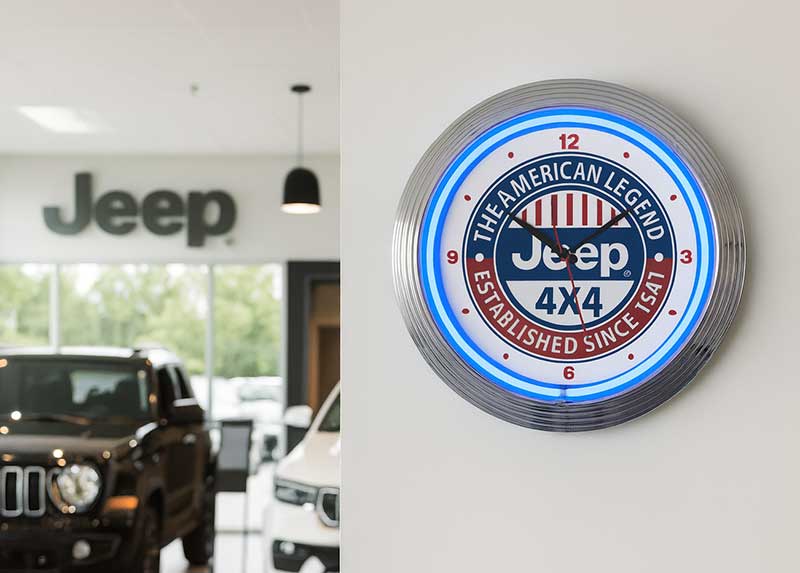 Jeep Neon Clock