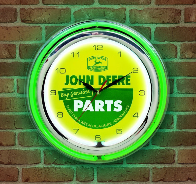 John Deere Neon Clock