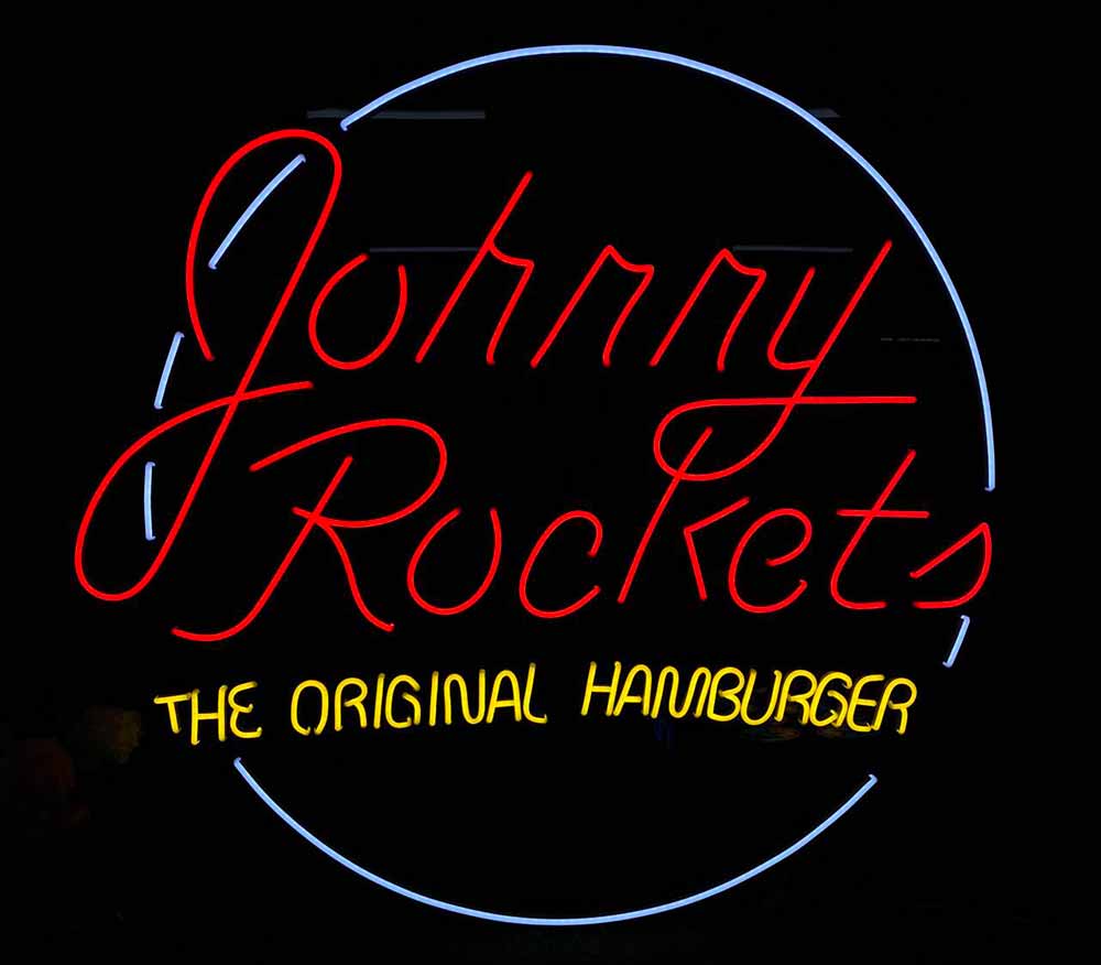 Johnny Rockets The Original Hamburger Neon Sign