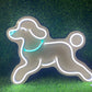 Jumping Poodle Neon Sign