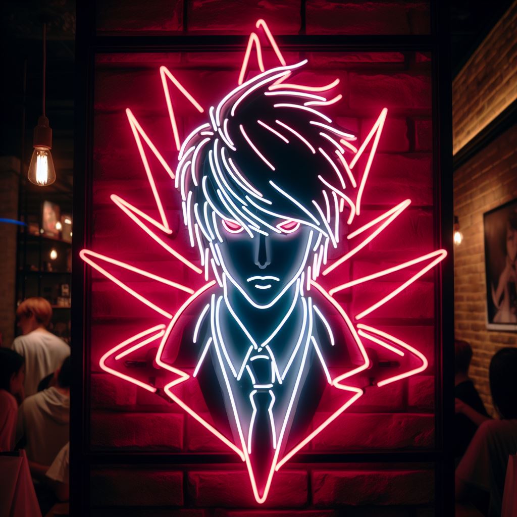 Light Yagami Death Note Neon Sign – NeonSignly.com