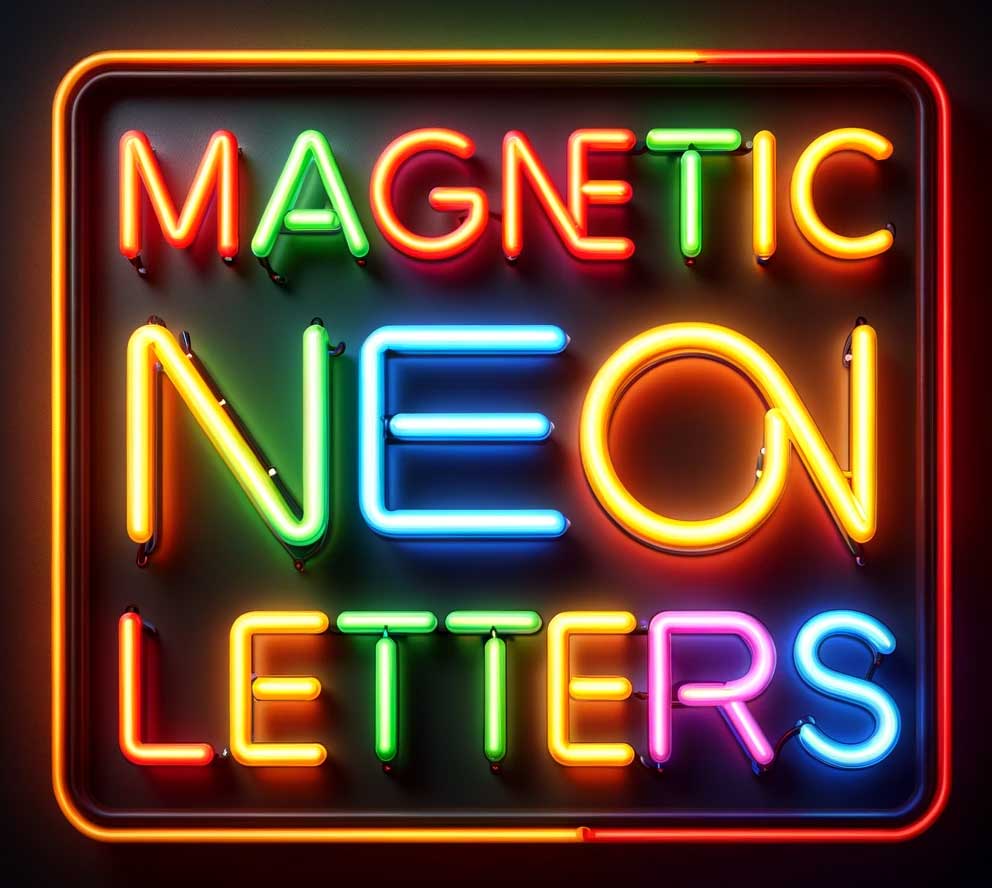 Magnetic Neon Sign - Magnetic Neon Letters