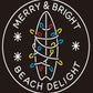 merry & bright beach delight neon sign 