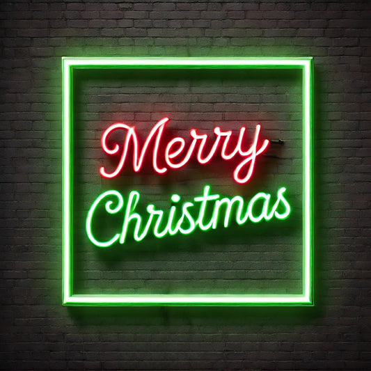 merry christmas neon sign