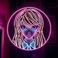 misa amane death note neon sign