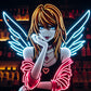 misa amane wings death note neon sign