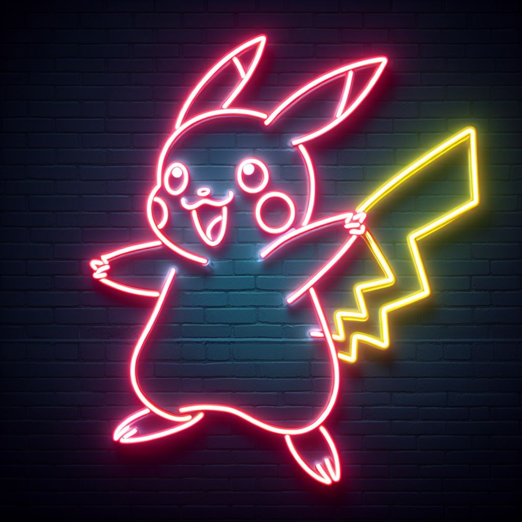 Pikachu Neon Sign