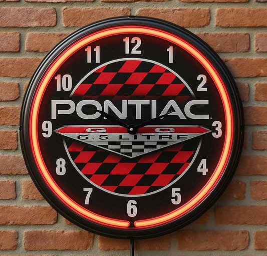 Pontiac Neon Clock