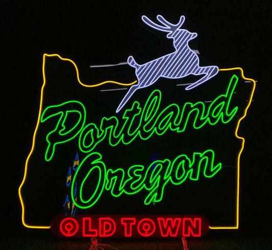 Portland Oregon Old Town Neon Sign