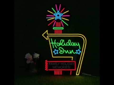 Vintage Holiday Inn Neon Sign Video