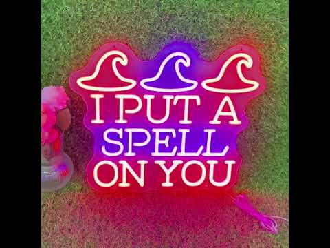 I Put a Spell On You Halloween Neon Sign Video