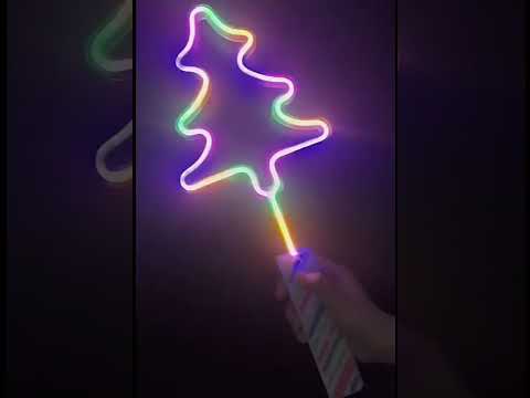 Neon Christmas Tree Wands Video