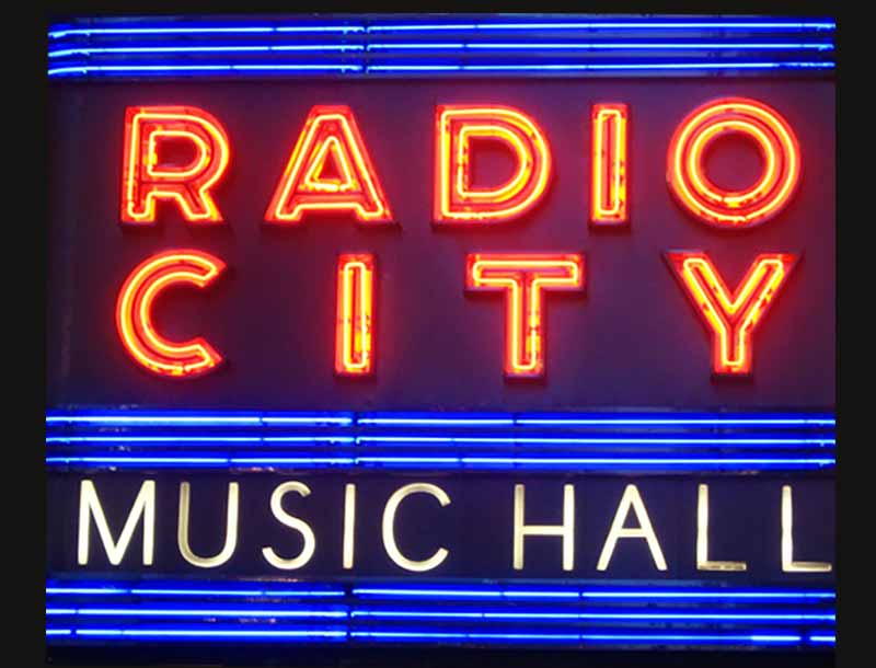 Radio City Music Hall Neon Sign