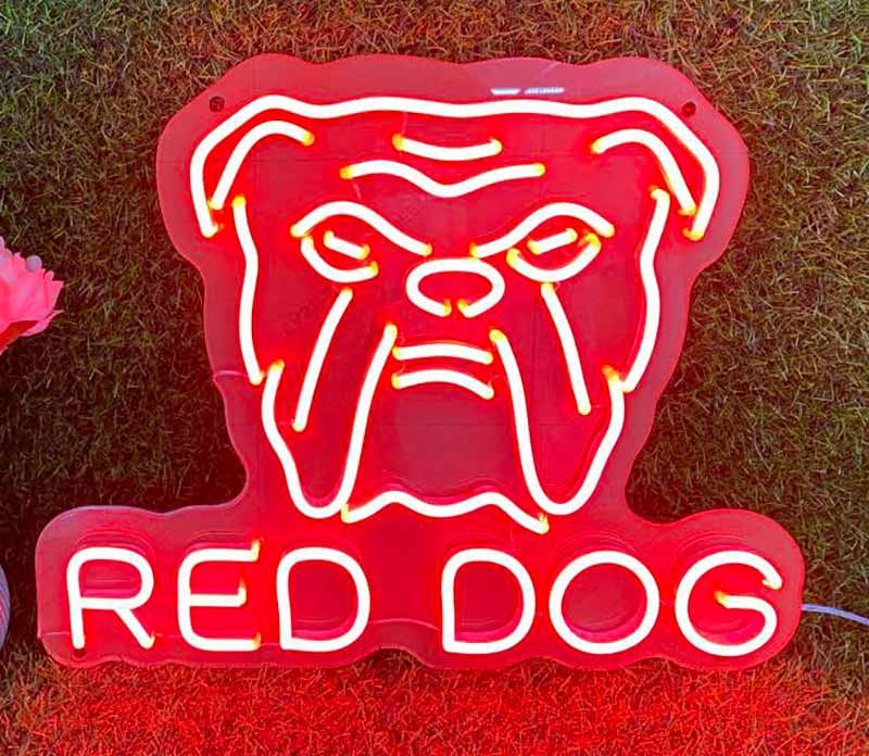 Red Dog Beer Neon Sign