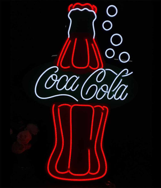 Retro Coca Cola Bottle Neon Sign