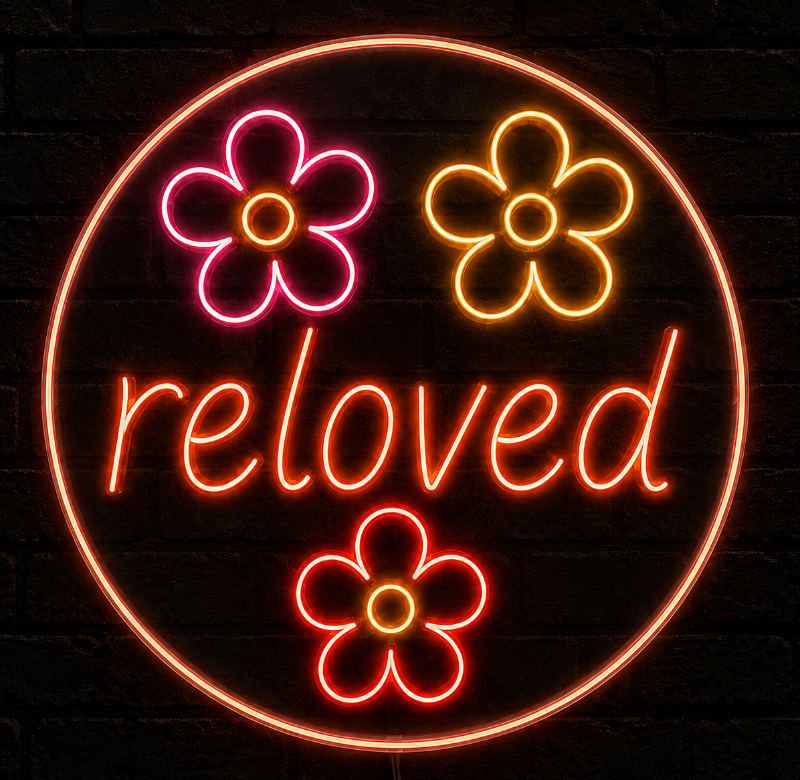 Retro Reloved Neon Sign