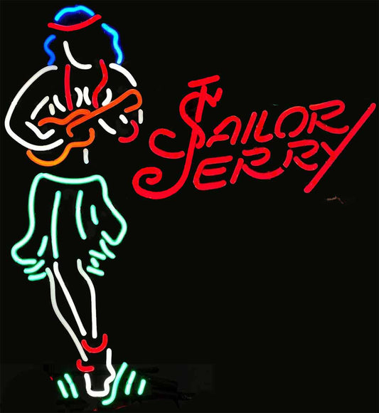 Sailor Jerry Hulu Girl Neon Sign