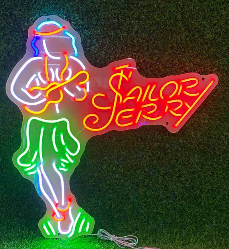 Sailor Jerry Hulu Girl Neon Sign