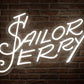 Sailor Jerry Logo Neon Sign