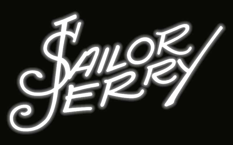 Sailor Jerry Logo Neon Sign