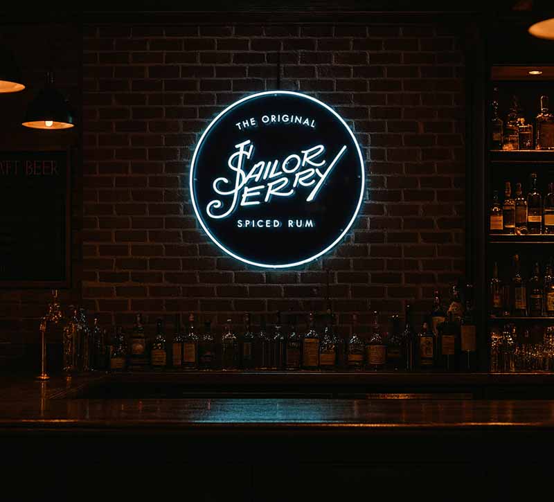 Sailor Jerry Rum Neon Sign