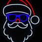 Santa With Sunglasses Neon Sign