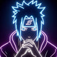 sasuke uchiha neon sign