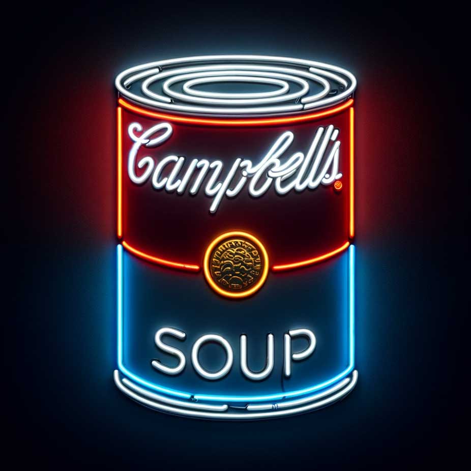 Soup Can Neon Sign