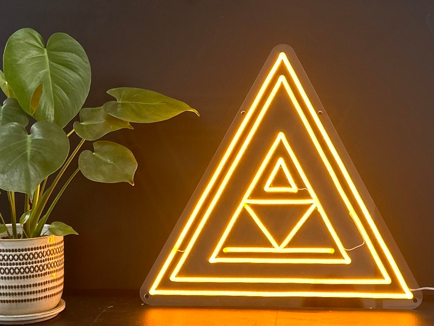 Stillness Triangle Neon Sign