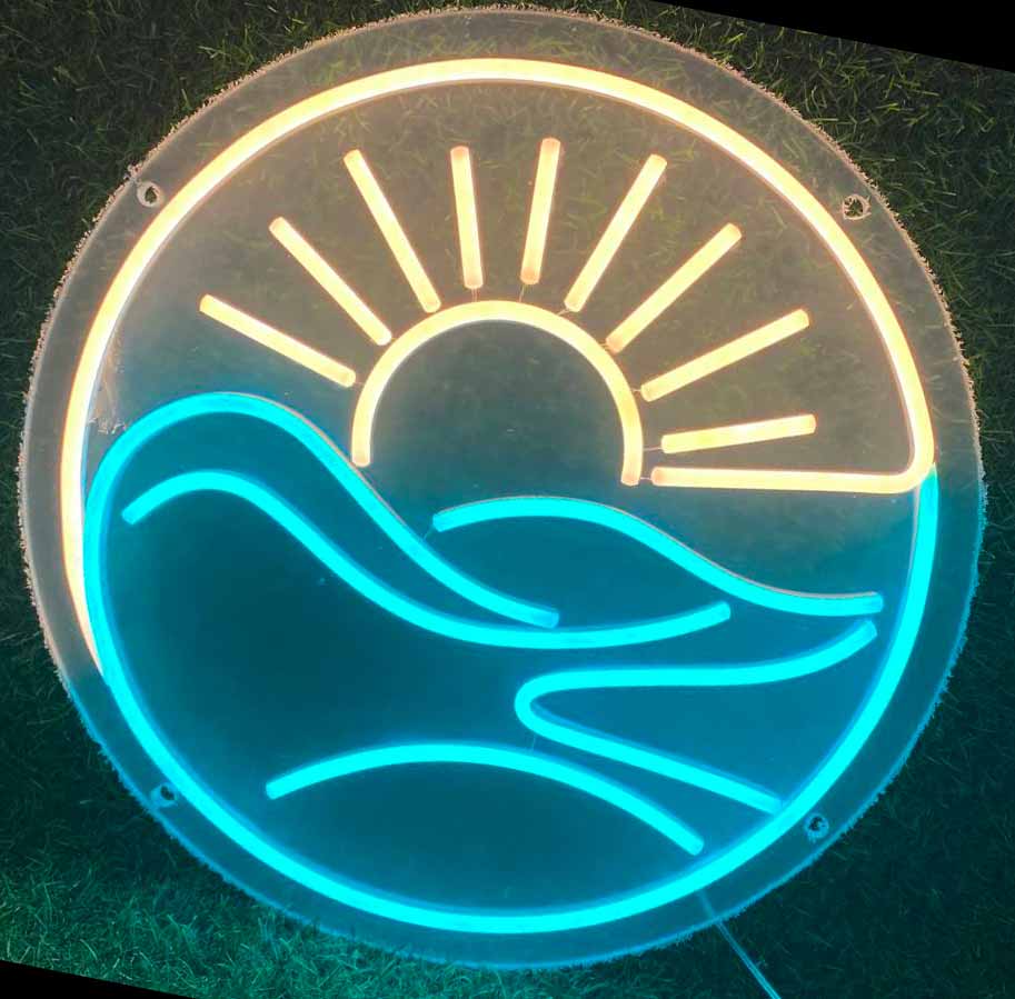 Sunny Waves Neon Sign