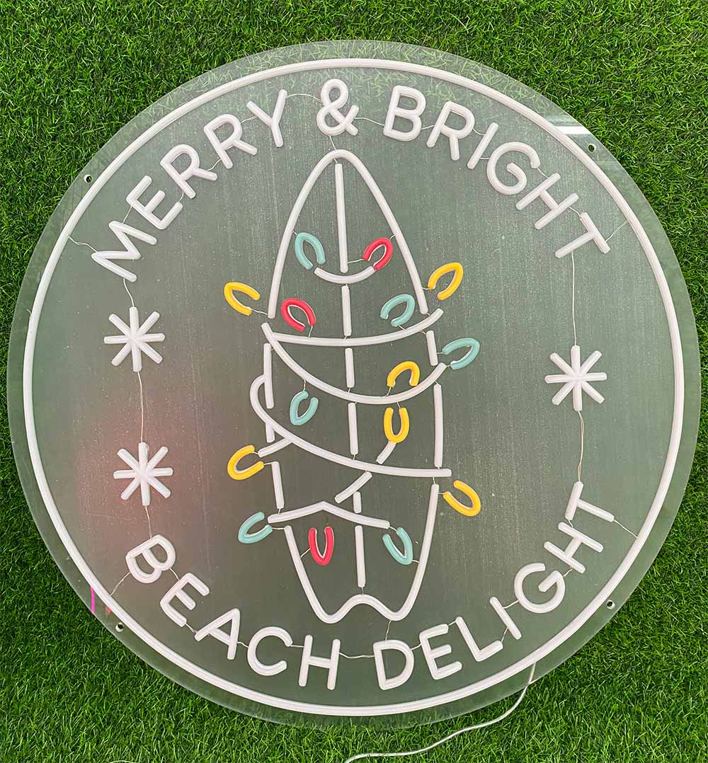 Merry & Bright Beach Delight Neon Sign