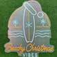 Beachy Christmas Vibes Neon Sign