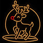 Surfing Rudolph Neon Sign